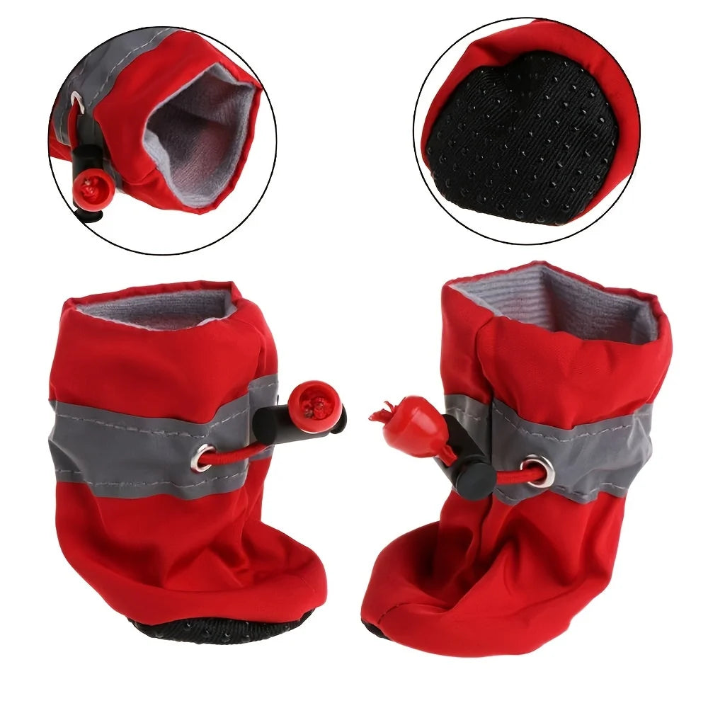 Water-Resistant Dog Shoes Set