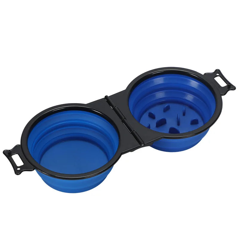 Foldable Dual Pet Bowl