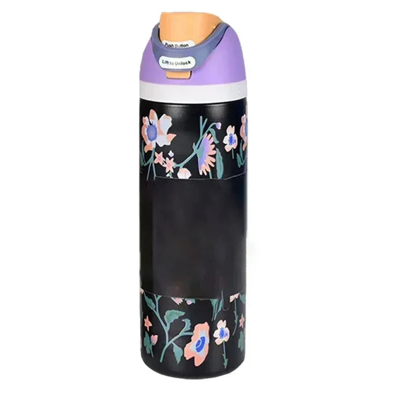 Owala BPA-Free insulated Straw Water Bottle - Bow Pink