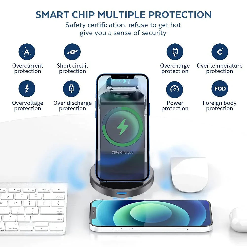 3-in-1 Magnetic Charging Stand