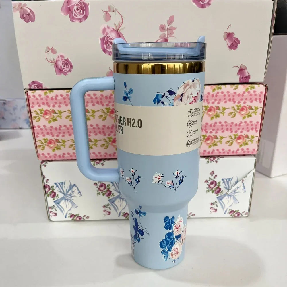 Stanley Style Flat Bottom Tumbler