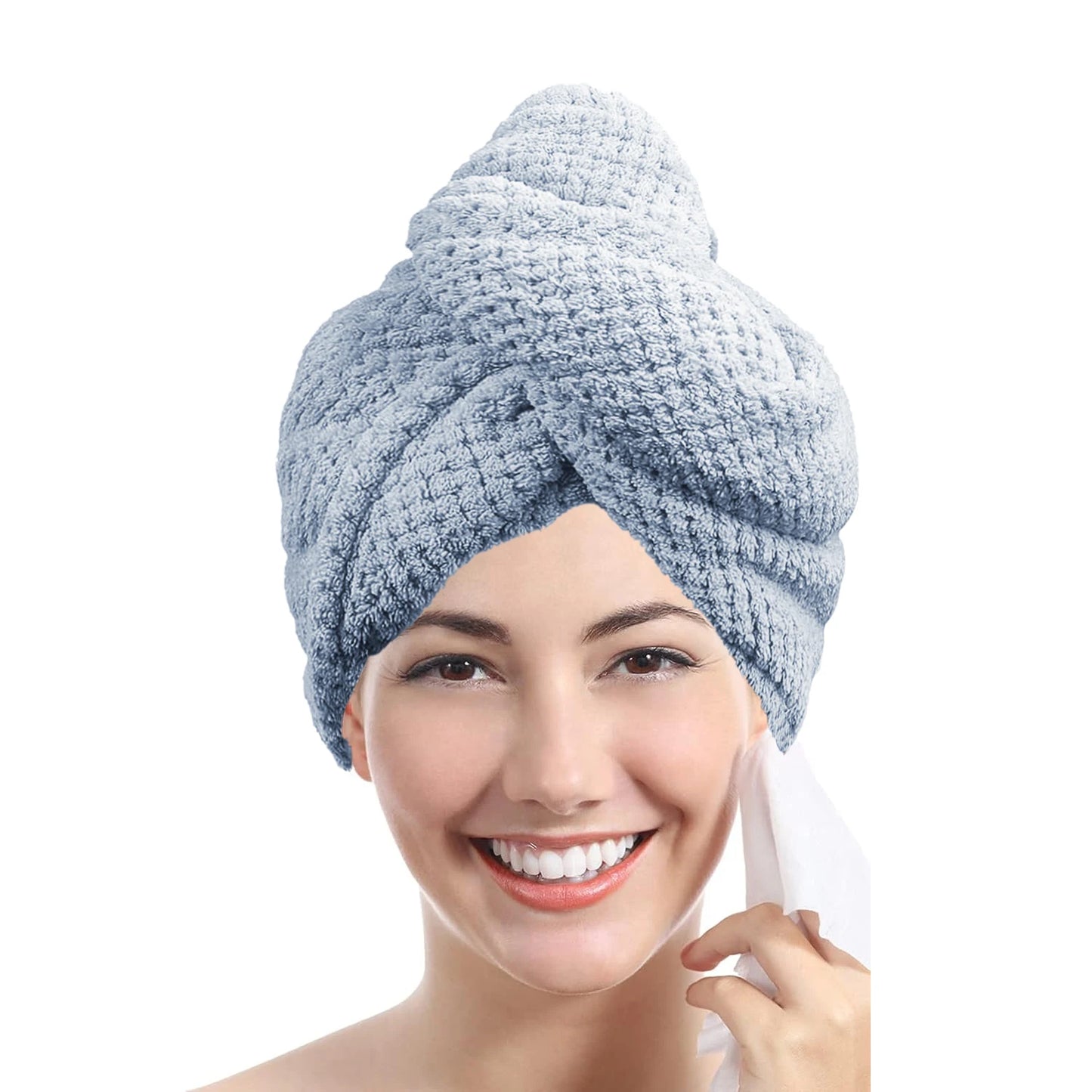Solid Color Hair Towel Wrap